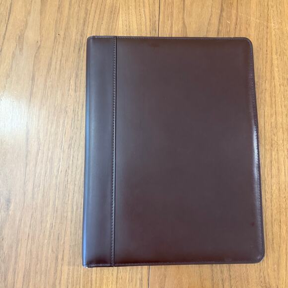 Franklin Covey Italian Leather Padfolio Brown Planner 12.75” x 9.5” - Picture 2 of 16